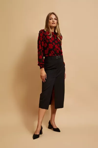 Marisse Floral Pattern Shirt
