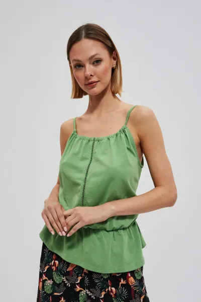 Marisse Cotton Tank Top L-Ts-3845 Palm