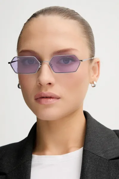 Slnečné okuliare Ray-Ban strieborná farba, 0RB3728