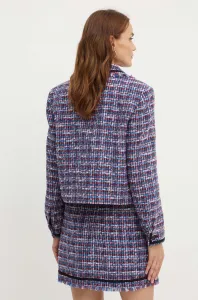 Sako Karl Lagerfeld Boucle Jacket Blue/Red Boucle
