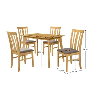Jedálenský set 4+1 ROIS Tempo Kondela