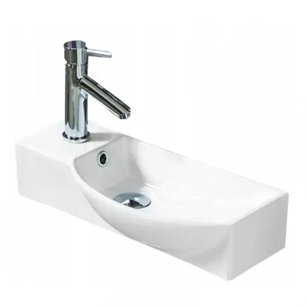 Keramické umývadlo klasické MEXEN HUGO P 50x24 cm biele