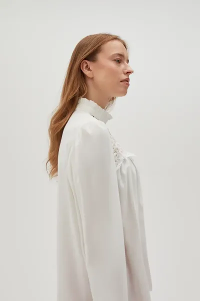 Marisse Women's Shirt L-Ko-4550 Off White