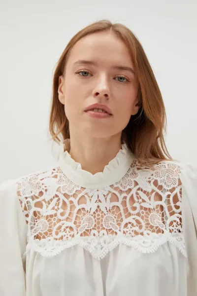 Marisse Women's Shirt L-Ko-4550 Off White