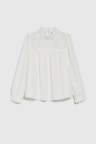 Marisse Women's Shirt L-Ko-4550 Off White