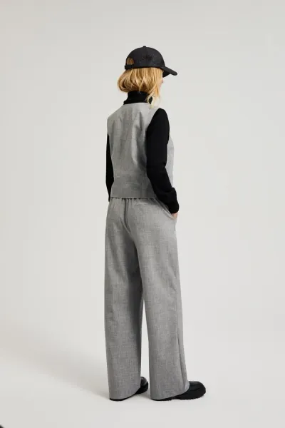 Marisse Women's Trousers Z-Sp-4518 Grey