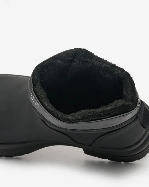 Resti Black matte women's boots with thicker sole Holeopi