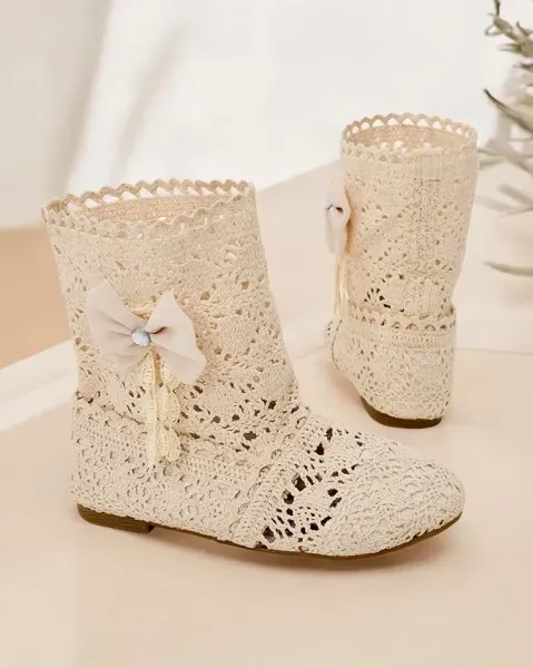 Resti Children's openwork boots with bow Geggi