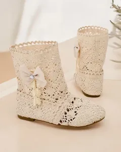 Resti Children's openwork boots with bow Geggi