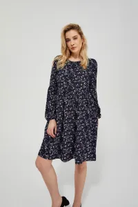 Knitted dress with print