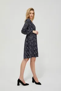 Knitted dress with print