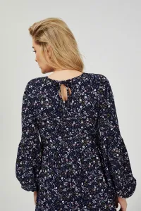 Knitted dress with print