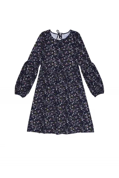 Knitted dress with print
