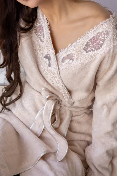 Soft Cotton Dámsky elegantný župan DESTAN v darčekovom balení