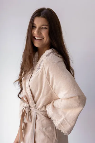 Soft Cotton Dámsky elegantný župan DESTAN v darčekovom balení