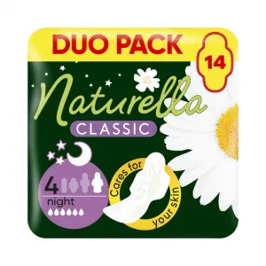 Naturella Classic Night Veľkosť 4 Vložky S Krídelkami, 14 ks