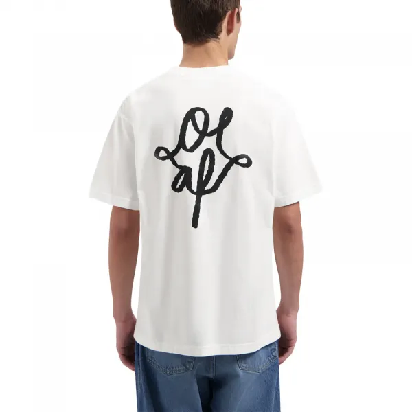 Olaf Monogram Graphic Tee "Optical White" (M220116-OPTICAL-WHIT)