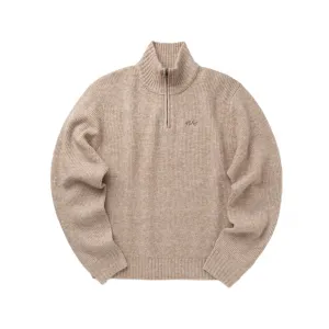 Olaf Signature Knitted Zip "Mock Sand" (M220707-HEMP)
