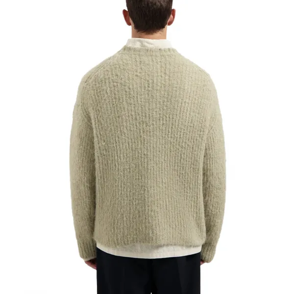 Olaf Hairy Knitted Crewneck "Hemp" (M220708-HEMP)