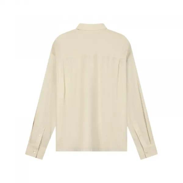 Olaf Textured Boxy Shirt "Off-White" (M220305-OFF-WHITE)