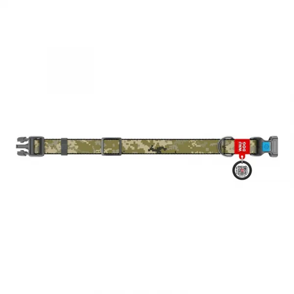 Nylonový obojok s QR kódom MILITARY, Varianta: M
