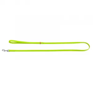 Ploché kožené vodítko zelenej farby 122cm, šírka: 18 mm