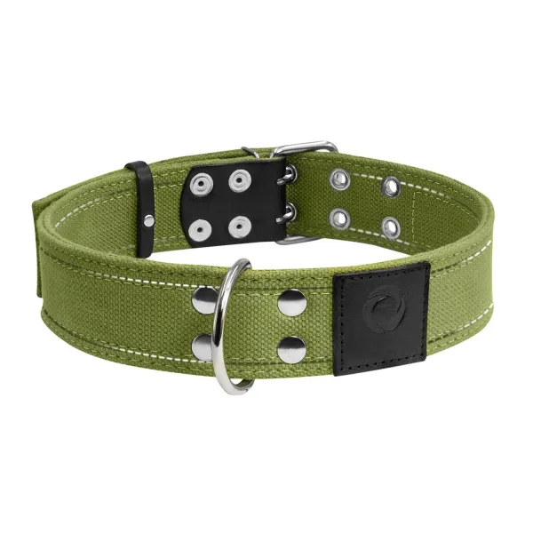 Bavlnený reflexný obojok, Obvod krku: 31-41 cm, širka: 20 mm