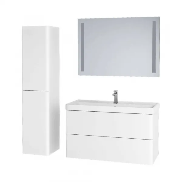 Mereo Siena, kúpeľňová skrinka s keramickým umývadlom 81 cm, antracit mat CN431