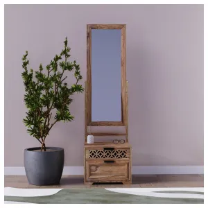indickynabytok.sk - Toaletný stolík so zrkadlom Mira 50x175x40 indický masív palisander