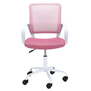 Ak furniture Dětská otočná židle FAUN růžová