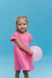 Bembi Dievčenské letné šaty „Best!“ – ružové alebo žlté Farba: Žltá, Veľkosť: 80