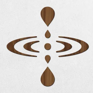 Drevená samolepka - Symbol Mindfulness