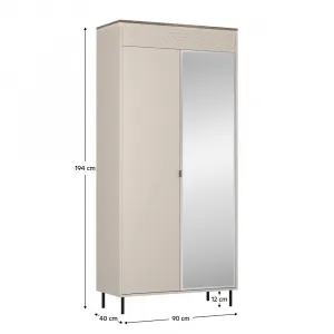 Šatníková skriňa EYCO 2D/40  Tempo Kondela