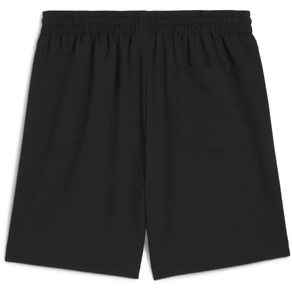 Puma BMW M MOTORSPORT ESSENTIALS+ WOVEN SHORTS 7" Pánske voľnočasové šortky, čierna, veľkosť