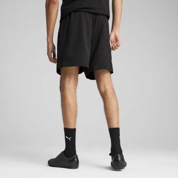 Puma BMW M MOTORSPORT ESSENTIALS+ WOVEN SHORTS 7" Pánske voľnočasové šortky, čierna, veľkosť