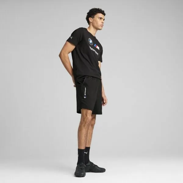 Puma BMW M MOTORSPORT ESSENTIALS+ WOVEN SHORTS 7" Pánske voľnočasové šortky, čierna, veľkosť