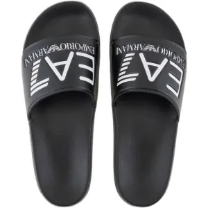 EA7 BEACHWEAR Unisex šľapky, čierna, veľkosť