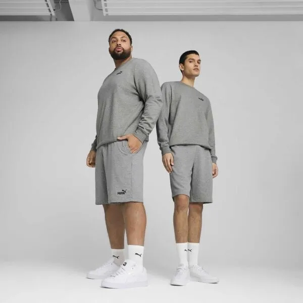 Puma ESSENTIALS NO. 1 SHORTS 10 Pánske voľnočasové šortky, sivá, veľkosť