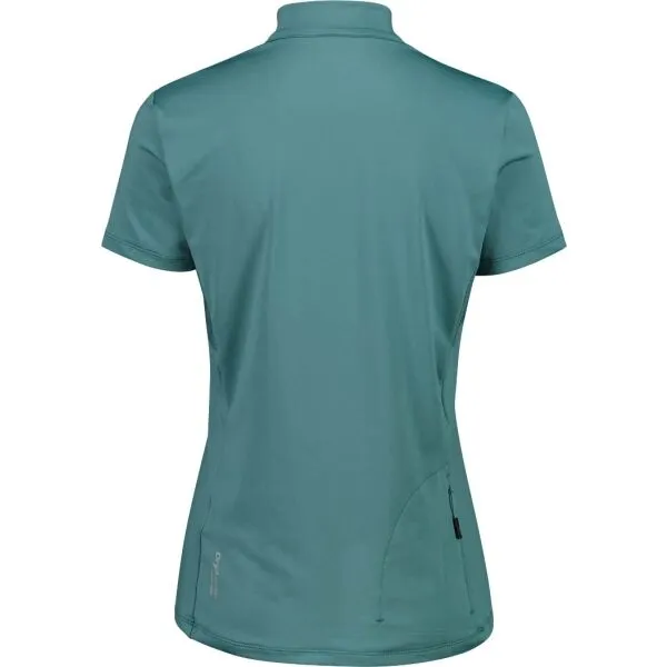CMP WOMAN T-SHIRT FREE BIKE Dámsky cyklistický dres, tmavo zelená, veľkosť