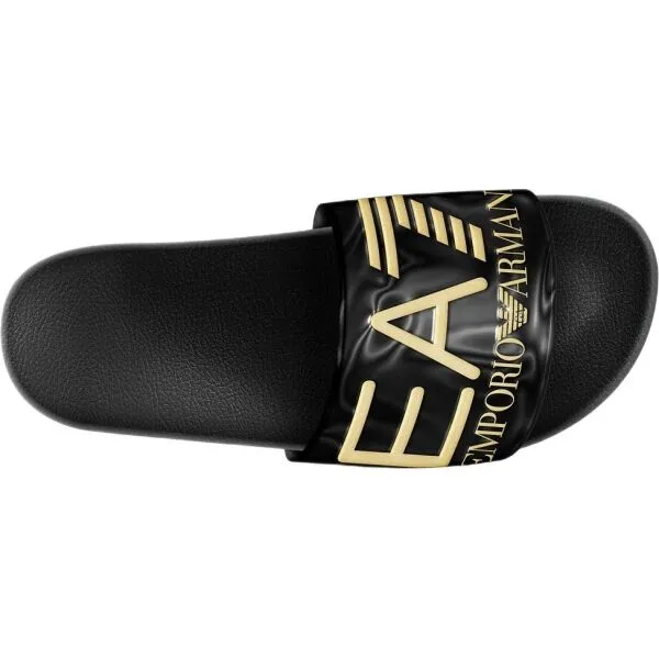 EA7 BEACHWEAR Unisex šľapky, čierna, veľkosť