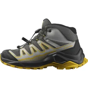 Salomon X ULTRA MID GTX J Juniorská turistická obuv, tmavo sivá, veľkosť