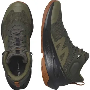 Salomon ELIXIR ACTIV MID GTX Pánska turistická obuv, khaki, veľkosť 46 2/3