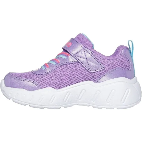 Skechers PLAY SCENE Dievčenská voľnočasová obuv, fialová, veľkosť