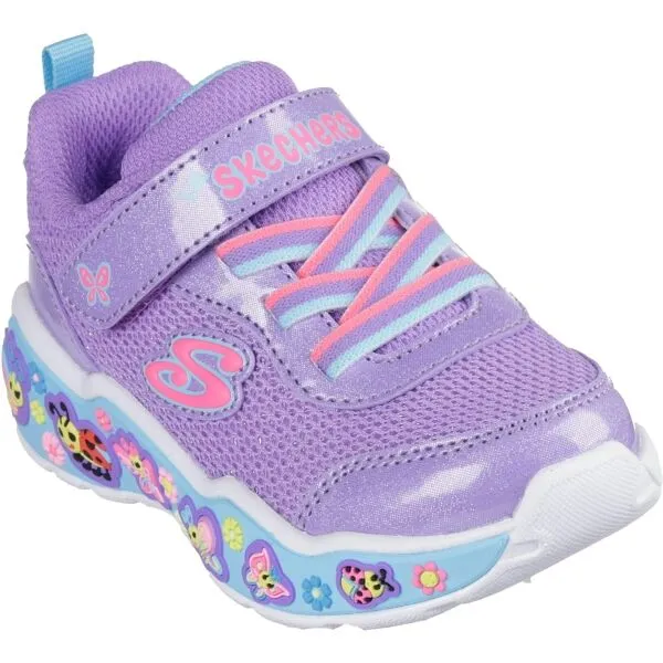 Skechers PLAY SCENE Dievčenská voľnočasová obuv, fialová, veľkosť
