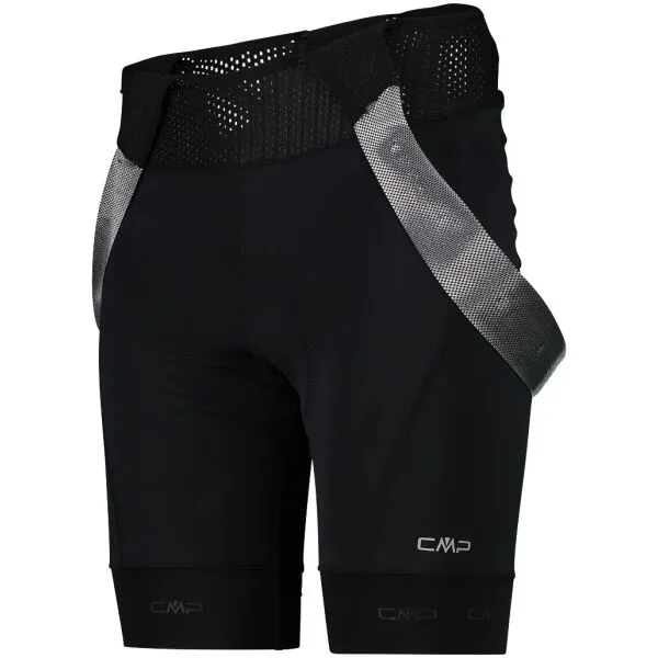 CMP MAN BIKE BIB Pánske cyklistické krátke nohavice, čierna, veľkosť