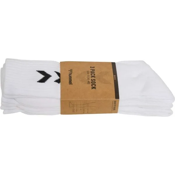 Hummel 3-PACK BASIC SOCK Ponožky, biela, veľkosť