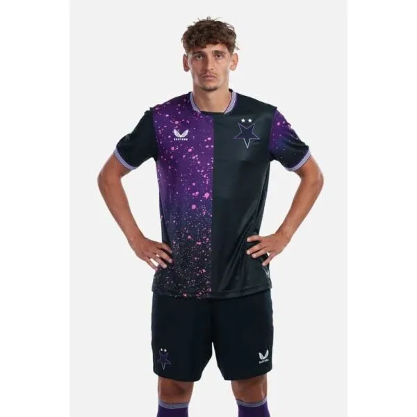 CASTORE SK SLAVIA PRAGUE PRO AWAY SS SHIRT Pánsky futbalový dres, čierna, veľkosť