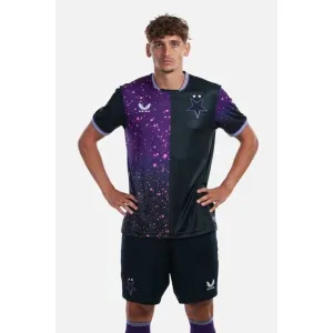 CASTORE SK SLAVIA PRAGUE PRO AWAY SS SHIRT Pánsky futbalový dres, čierna, veľkosť
