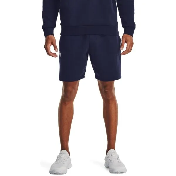 Under Armour ESSENTIAL FLEECE Pánske kraťasy, tmavo modrá, veľkosť M