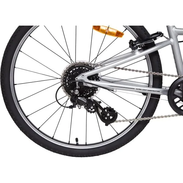 Arcore SPARROW 24 Ultra ľahké 24" detské bicykel, strieborná, veľkosť 24" (125-150 cm)